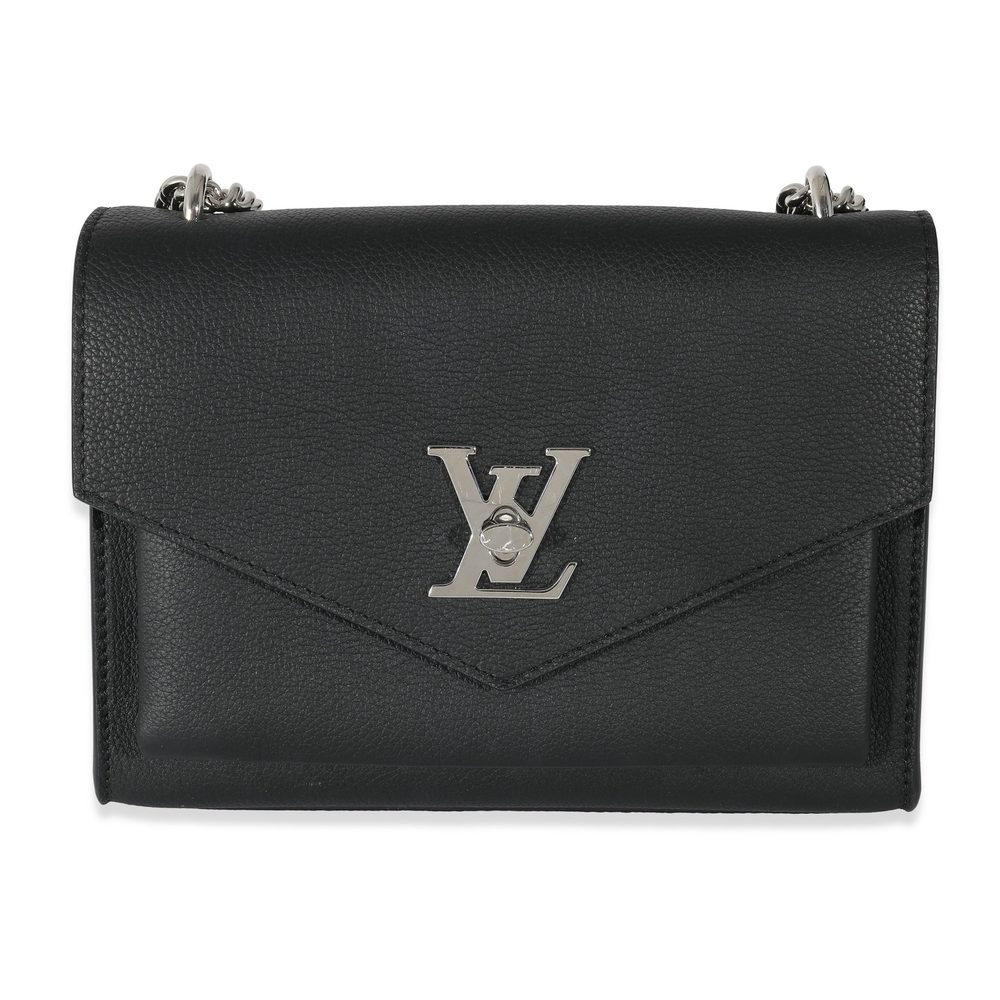 Louis Vuitton Black Calfskin Mylockme Chain Bag